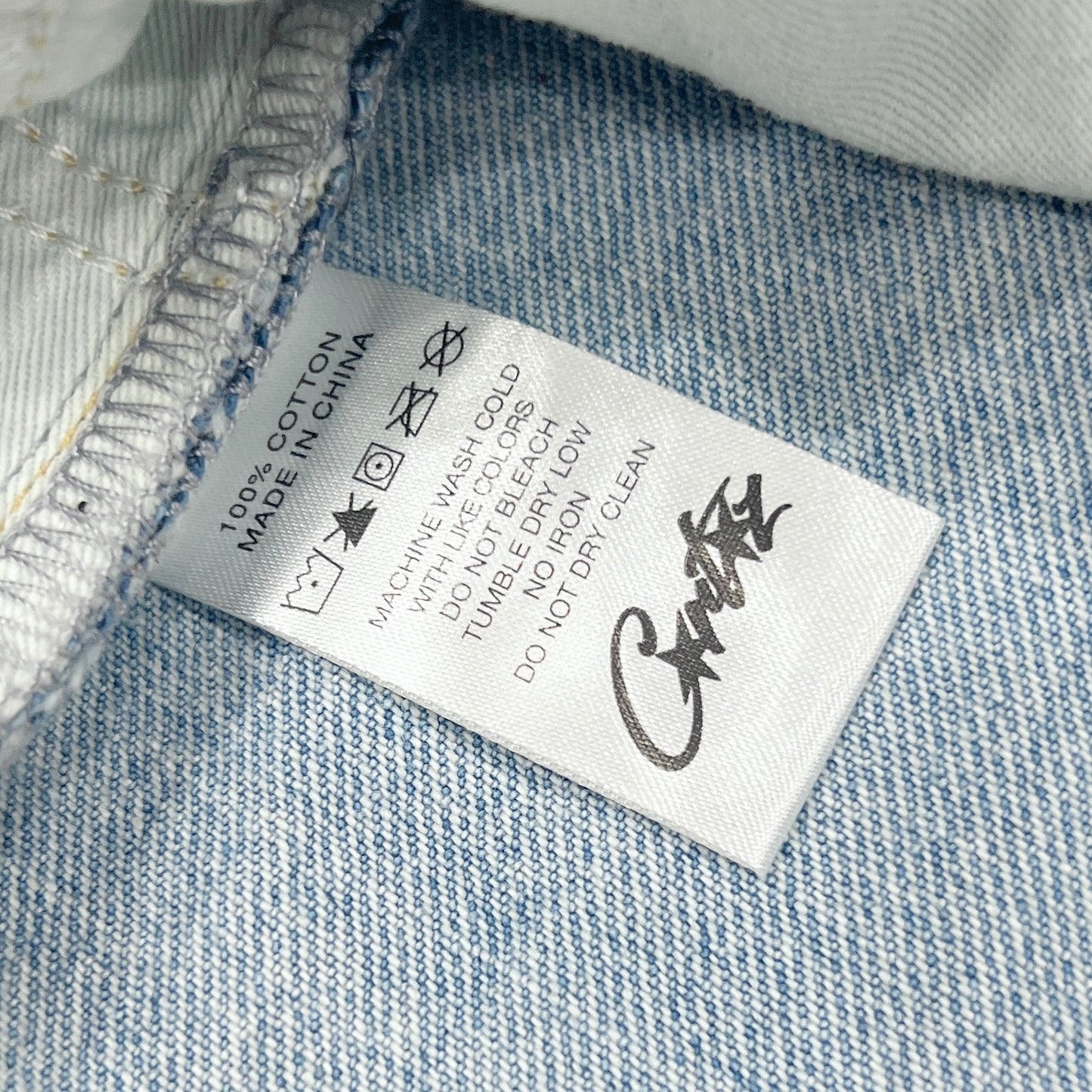 Corteiz - Alcatraz Baggy Jeans Washed Blue