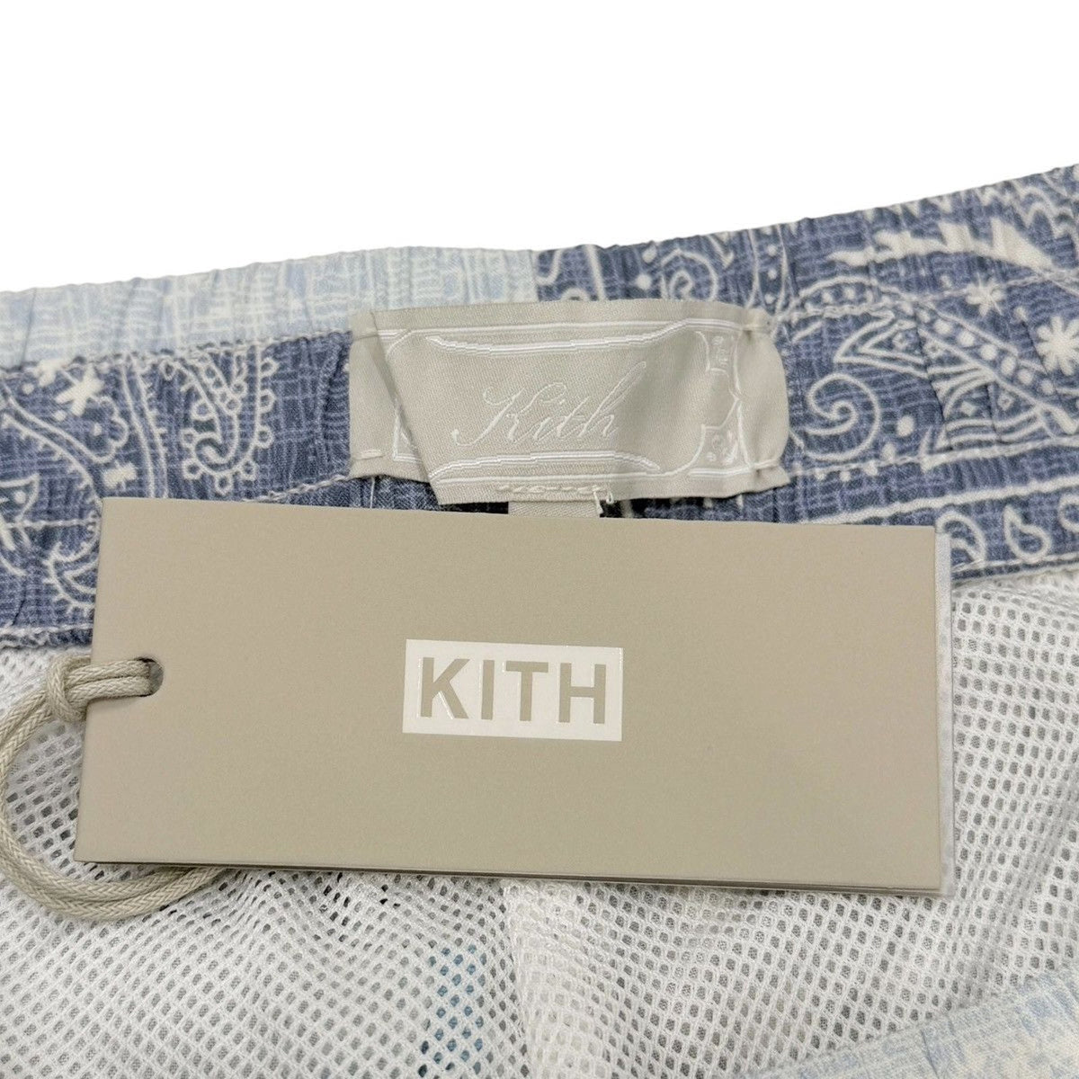 KITH- Washed Paisley Active Short Lt Indigo
