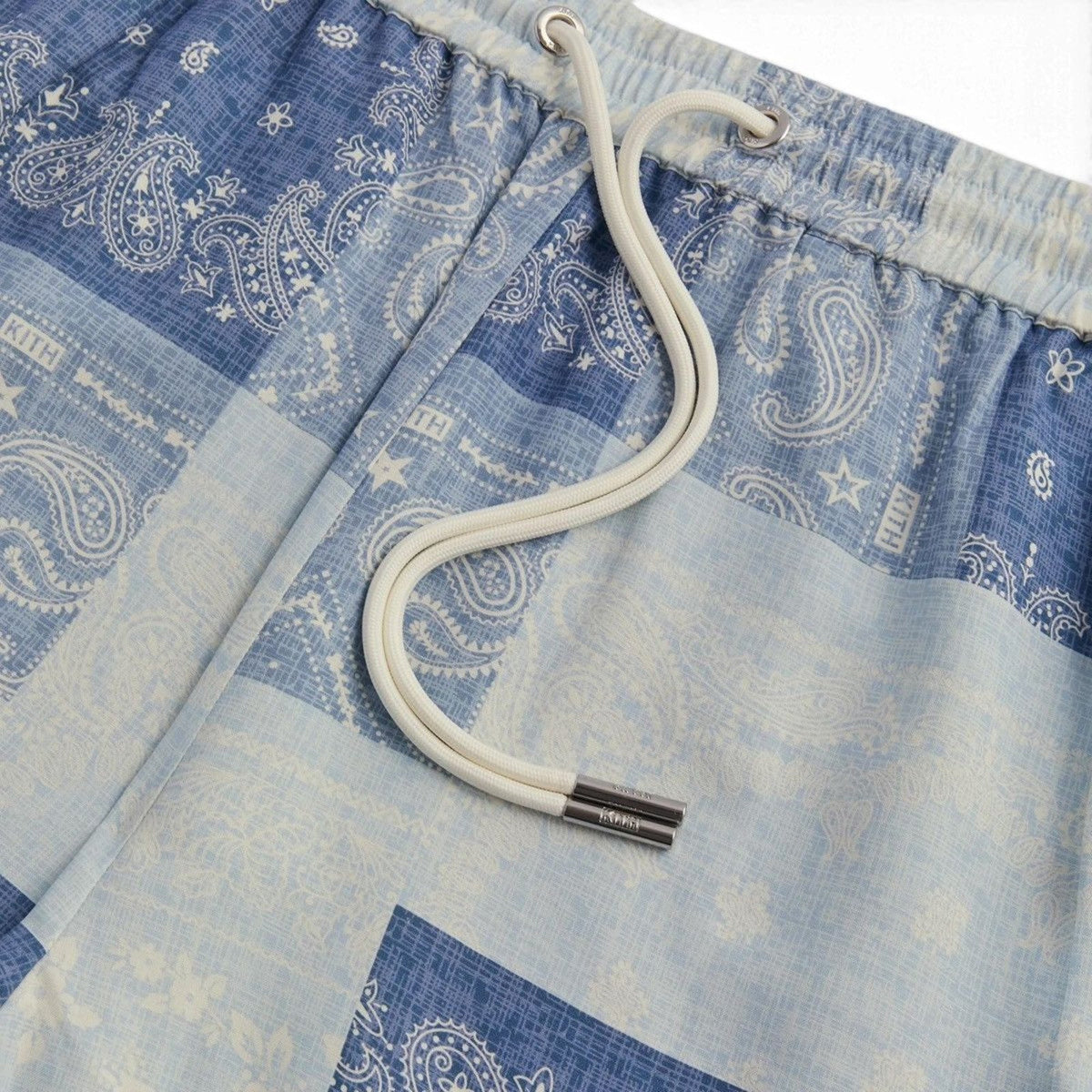 KITH- Washed Paisley Active Short Lt Indigo
