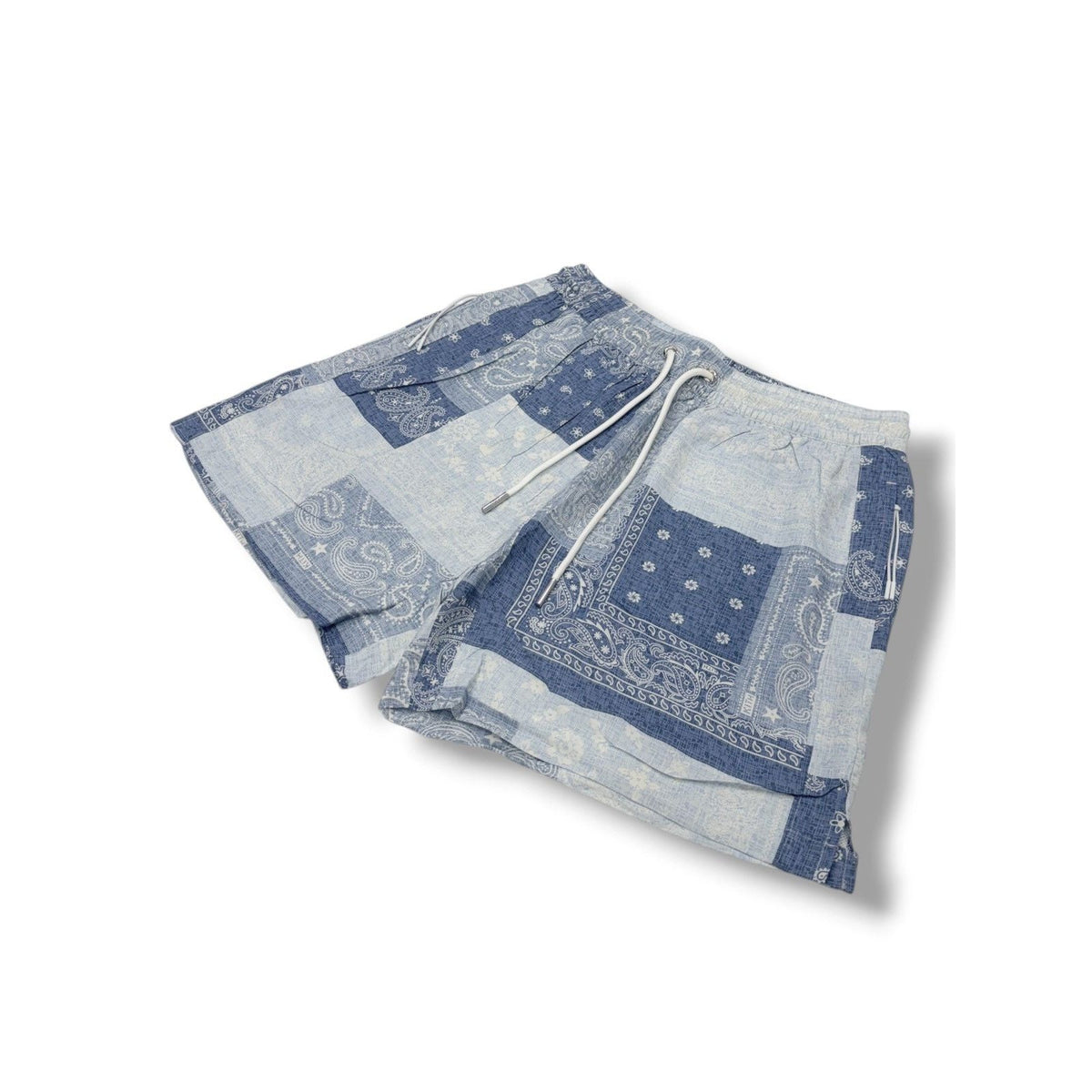 KITH- Washed Paisley Active Short Lt Indigo