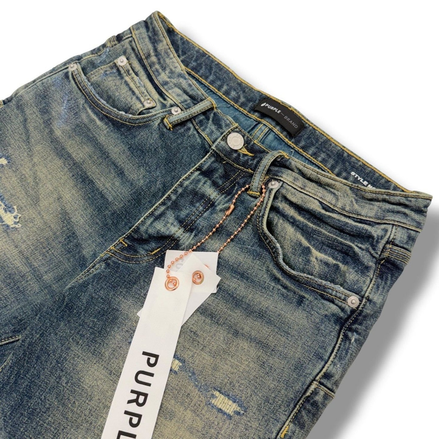PURPLE- P001- Dirty Indigo Repair