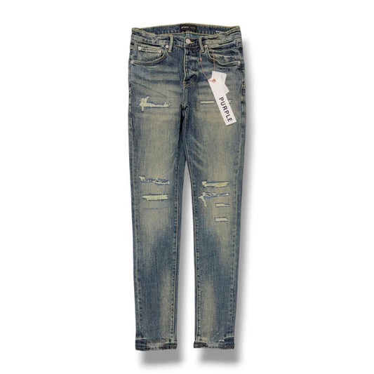 PURPLE- P001- Dirty Indigo Repair