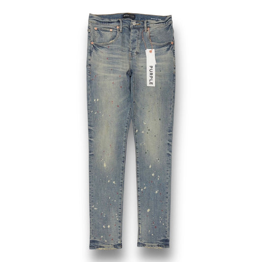 PURPLE- P002 Vintage Spotted Indigo Wash