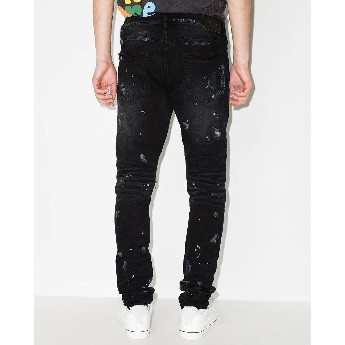 PURPLE - P001 Black Resin Knee Slit