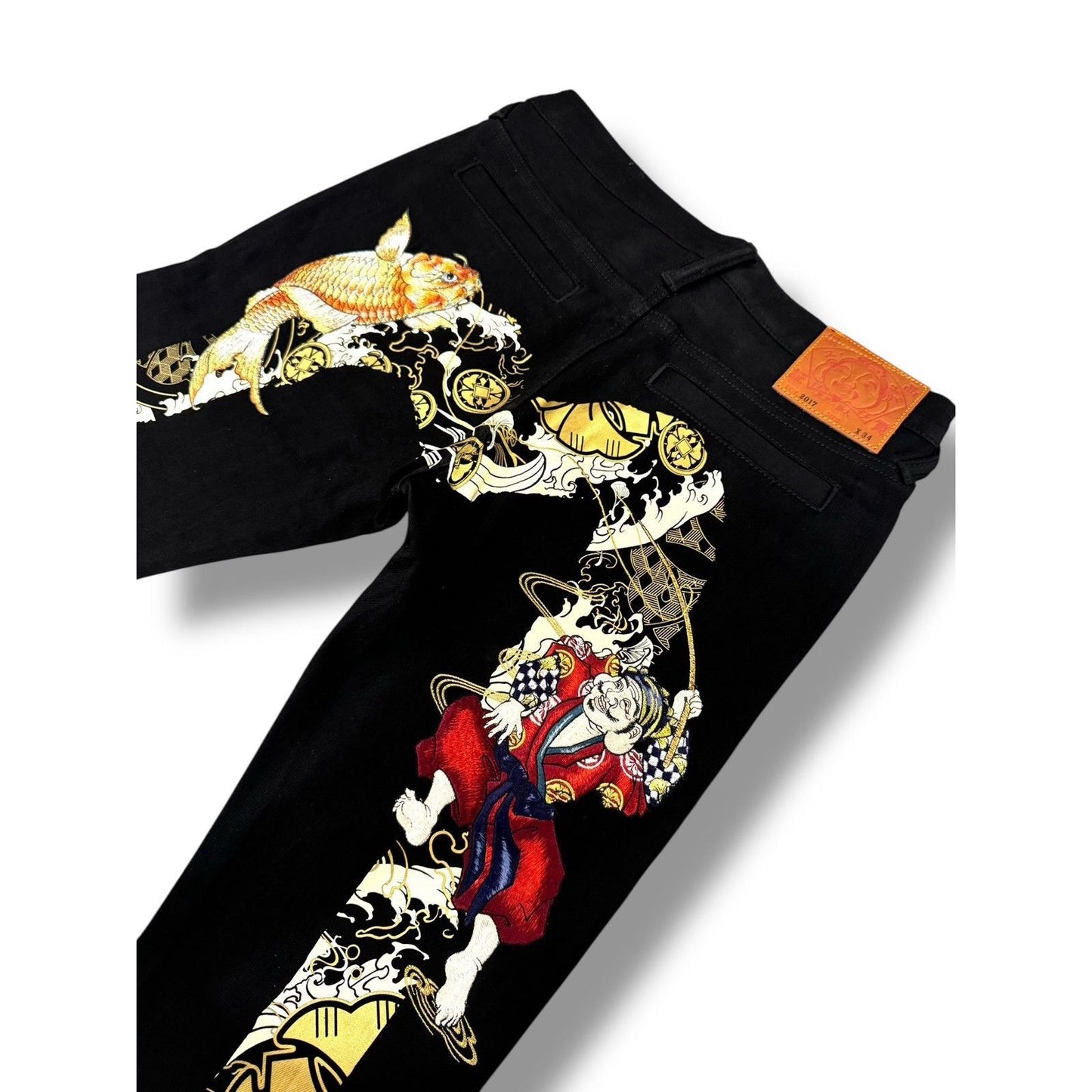 Evisu - Fisherman God of Fortune and Koi-pattern