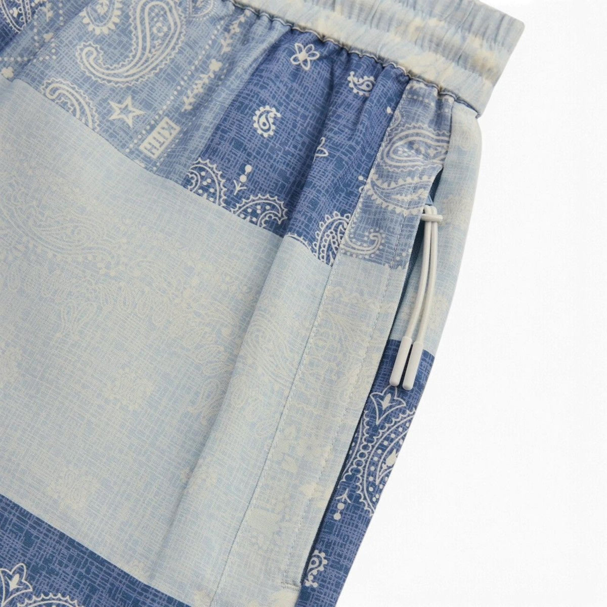 KITH- Washed Paisley Active Short Lt Indigo