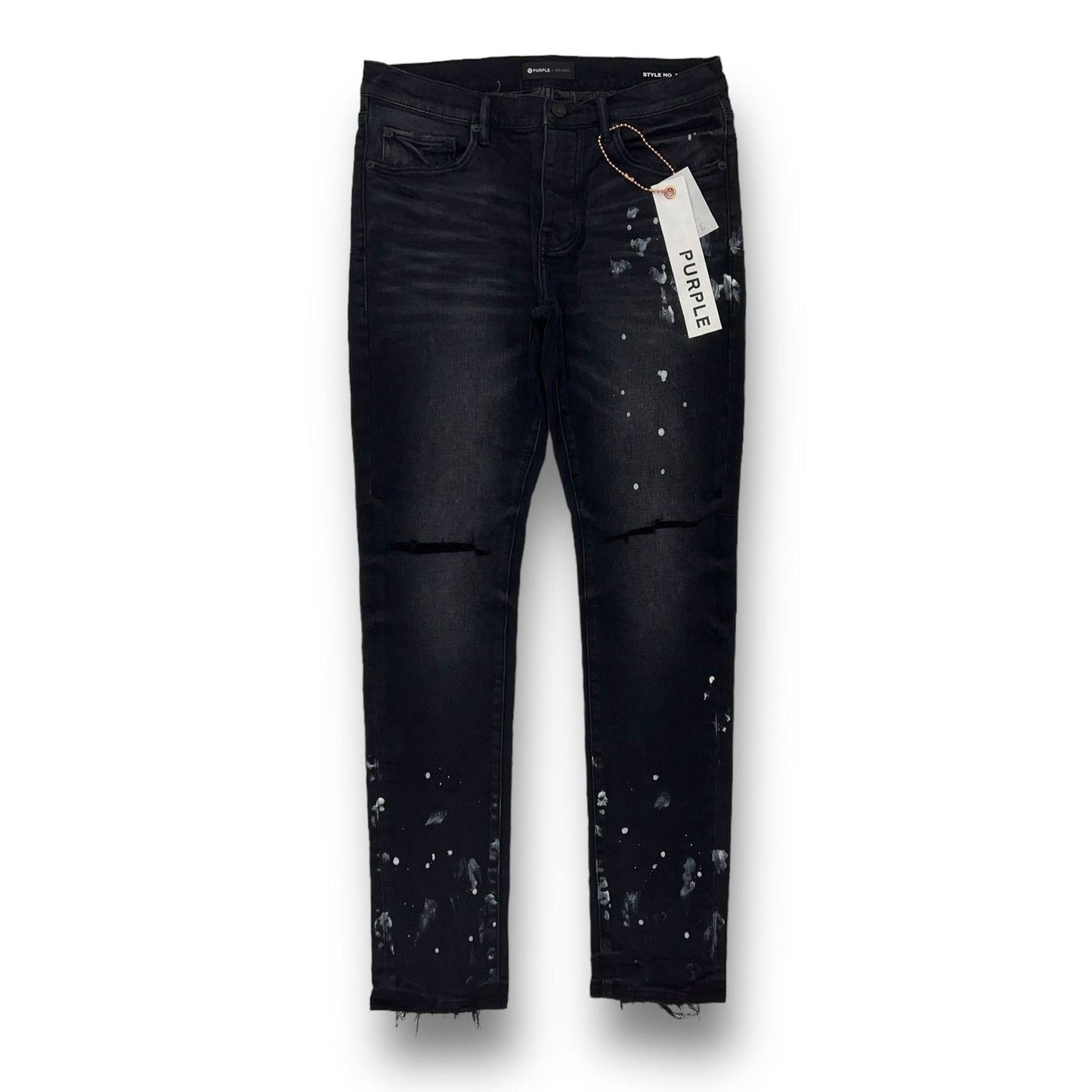 PURPLE - P001 Black Resin Knee Slit