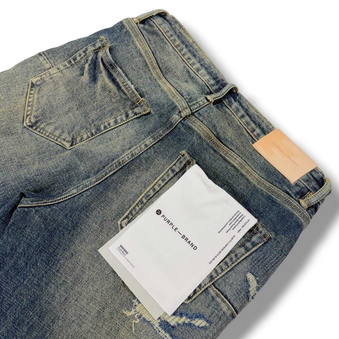 PURPLE- P001- Dirty Indigo Repair